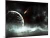 An Abandoned Planet About to Get Hit by a Gigantic Asteroid-Stocktrek Images-Mounted Premium Photographic Print