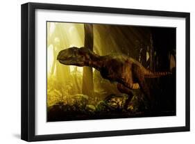 An Abelisaurus Moves Stealthily Though the Forest-null-Framed Premium Giclee Print