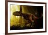 An Abelisaurus Moves Stealthily Though the Forest-null-Framed Art Print