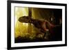 An Abelisaurus Moves Stealthily Though the Forest-null-Framed Art Print