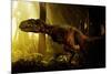 An Abelisaurus Moves Stealthily Though the Forest-null-Mounted Art Print