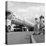 An Absorption Tower Being Transported by Road, Dukenfield, Manchester, 1962-Michael Walters-Stretched Canvas