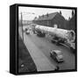 An Absorption Tower Being Transported by Road, Dukenfield, Manchester, 1962-Michael Walters-Framed Stretched Canvas