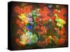 An Abstract Geometric Floral Montage Photographic Layer Work-Alaya Gadeh-Stretched Canvas