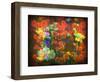 An Abstract Geometric Floral Montage Photographic Layer Work-Alaya Gadeh-Framed Photographic Print