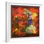 An Abstract Geometric Floral Montage Photographic Layer Work-Alaya Gadeh-Framed Photographic Print