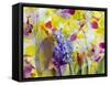 An Abstract Multicolor Floral Montage Photographic Layer Work-Alaya Gadeh-Framed Stretched Canvas