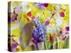 An Abstract Multicolor Floral Montage Photographic Layer Work-Alaya Gadeh-Stretched Canvas