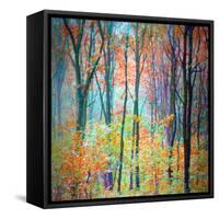 An Abstract Multicolorl Montage from the Forest, Photographic Layer Work-Alaya Gadeh-Framed Stretched Canvas