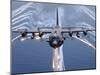 An AC-130H Gunship Aircraft Jettisons Flares As An Infrared Countermeasure-Stocktrek Images-Mounted Photographic Print