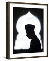 An Acehnese Man Says Ramadan Prayers-null-Framed Photographic Print