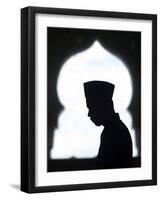 An Acehnese Man Says Ramadan Prayers-null-Framed Photographic Print
