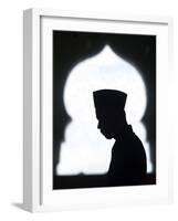 An Acehnese Man Says Ramadan Prayers-null-Framed Photographic Print