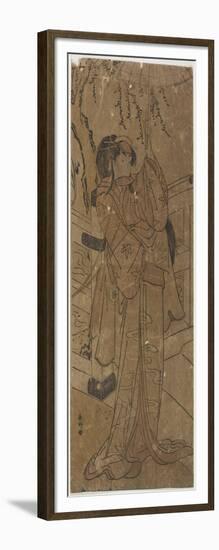 An Actor in a Female Role, 1760-1780-Katsukawa Shunsho-Framed Giclee Print