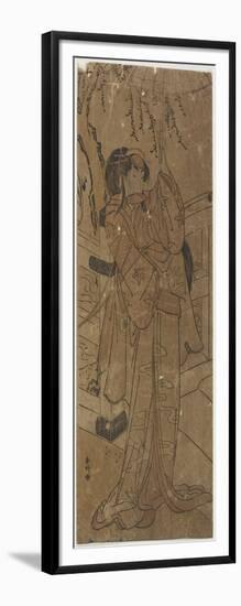 An Actor in a Female Role, 1760-1780-Katsukawa Shunsho-Framed Giclee Print