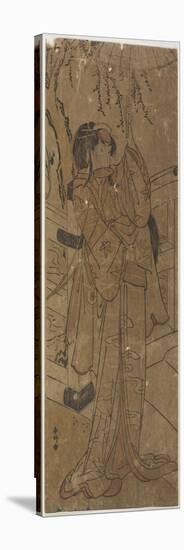 An Actor in a Female Role, 1760-1780-Katsukawa Shunsho-Stretched Canvas