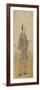 (An Actor in a Samurai Role Holding a Bamboo Flute)-Katsukawa Shunsho-Framed Giclee Print