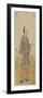 (An Actor in a Samurai Role Holding a Bamboo Flute)-Katsukawa Shunsho-Framed Giclee Print