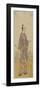 (An Actor in a Samurai Role Holding a Bamboo Flute)-Katsukawa Shunsho-Framed Giclee Print