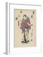 An Actor in the Role of Kaminari Shokuro_, 1847-1852-Utagawa Kuniyoshi-Framed Giclee Print