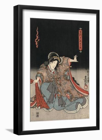 An Actor in the Role of Narutonomae-Utagawa Kunisada-Framed Giclee Print