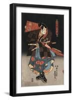 An Actor in the Role of Tadanokurando Yukitsuna-Utagawa Kunisada-Framed Giclee Print