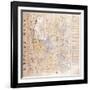 (An Administrative) Map of the 13 Provinces of the North and South Capitals-null-Framed Giclee Print