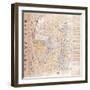 (An Administrative) Map of the 13 Provinces of the North and South Capitals-null-Framed Giclee Print