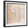 (An Administrative) Map of the 13 Provinces of the North and South Capitals-null-Framed Giclee Print