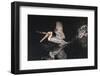 An Adult Brown Pelican (Pelecanus Occidentalis) at Night Near Isla Santa Catalina-Michael Nolan-Framed Photographic Print