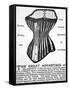 An Advertisement for Brown's Patent Dermathistic Corset-null-Framed Stretched Canvas