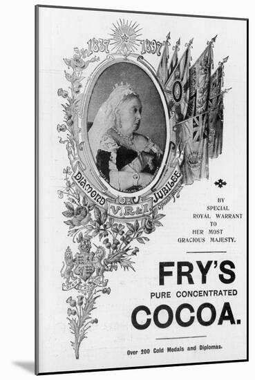 An Advertisement for Fry's Cocoa to Celebrate Queen Victoria's Diamond Jubilee-Oswald Fitch-Mounted Art Print