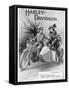 An Advertisement for Harley- Davidson Showing a Soldier Taking His Lady Friend for a Ride-null-Framed Stretched Canvas