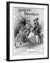 An Advertisement for Harley- Davidson Showing a Soldier Taking His Lady Friend for a Ride-null-Framed Giclee Print