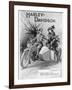 An Advertisement for Harley- Davidson Showing a Soldier Taking His Lady Friend for a Ride-null-Framed Giclee Print