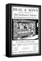 An Advertisement for Heal and Sons of Tottenham Court Road, London, 1908-null-Framed Stretched Canvas