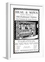 An Advertisement for Heal and Sons of Tottenham Court Road, London, 1908-null-Framed Giclee Print