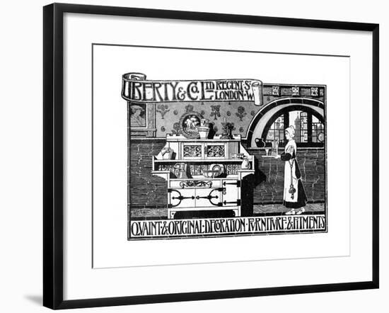 An Advertisement for Liberty and Co Ltd, 1898-null-Framed Giclee Print
