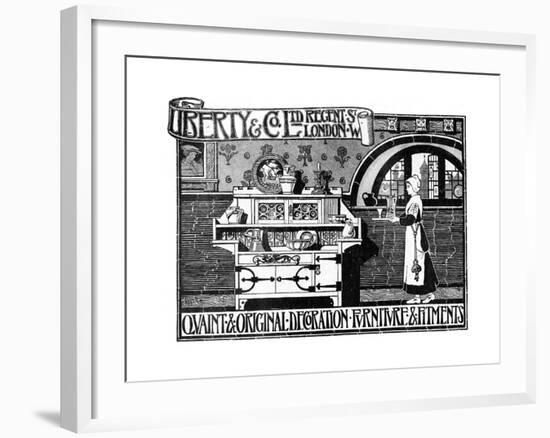 An Advertisement for Liberty and Co Ltd, 1898-null-Framed Giclee Print