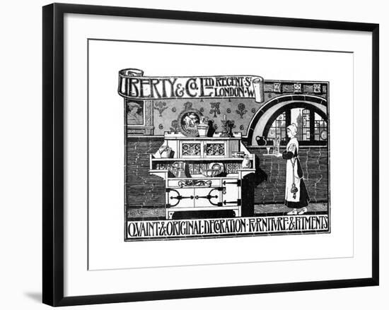 An Advertisement for Liberty and Co Ltd, 1898-null-Framed Giclee Print