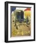 An Advertisement for Peugeot Motor Cars, Depicting One of their Racing Models at Full Pelt-null-Framed Art Print