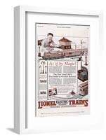 An Advertisement for the New Lionel 100% Elecrically Controlled Railroad-null-Framed Photographic Print