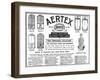 An Advertisement Showing the Styles of Shirts and Underwear Made from Aertex, 1906-null-Framed Art Print