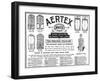 An Advertisement Showing the Styles of Shirts and Underwear Made from Aertex, 1906-null-Framed Art Print