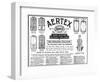 An Advertisement Showing the Styles of Shirts and Underwear Made from Aertex, 1906-null-Framed Art Print