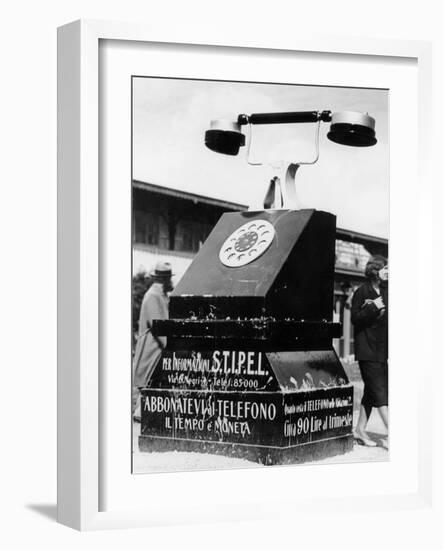 An Advertising Campaign at the Trade Fair in Milan-null-Framed Photographic Print