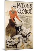 An Advertising Poster for 'Motorcycles Comiot', 1899-Theophile Alexandre Steinlen-Mounted Giclee Print