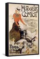 An Advertising Poster for 'Motorcycles Comiot', 1899-Theophile Alexandre Steinlen-Framed Stretched Canvas