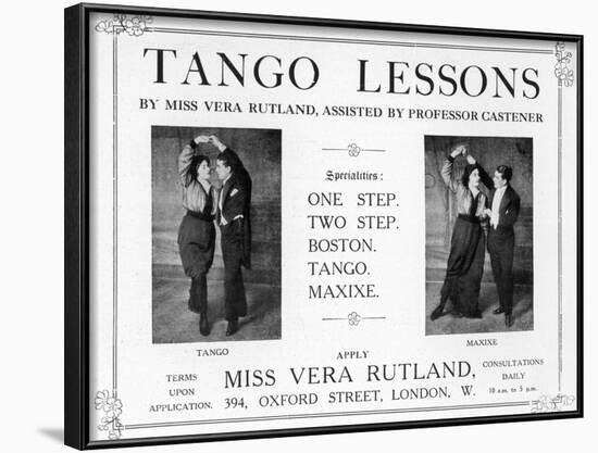 An Advertisment for Dancing Class-null-Framed Photographic Print