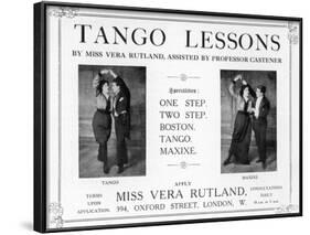 An Advertisment for Dancing Class-null-Framed Photographic Print